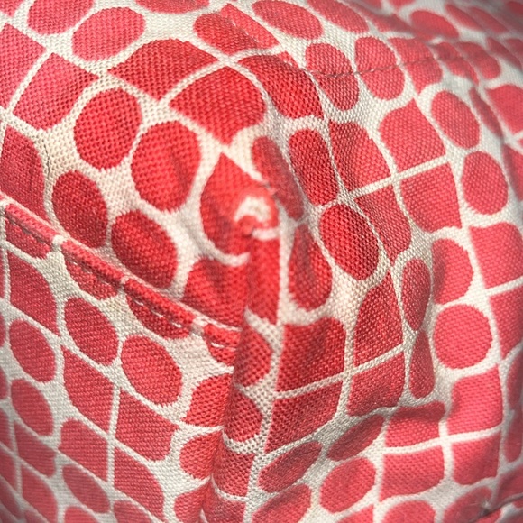 Kate Spade   Pink Noel  Shoulder bag  small tote  Geometric pattern canvas  VGUC - Picture 13 of 17